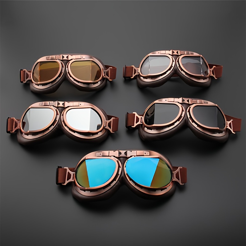 

Vintage -style Sports Glasses For - Dustproof, With Pc Lenses For Outdoor Leisure