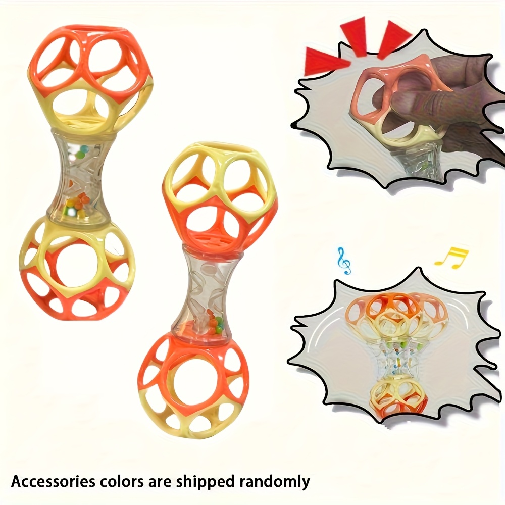 Preschool Education Puzzle Double-Ended Hand Bell Toy