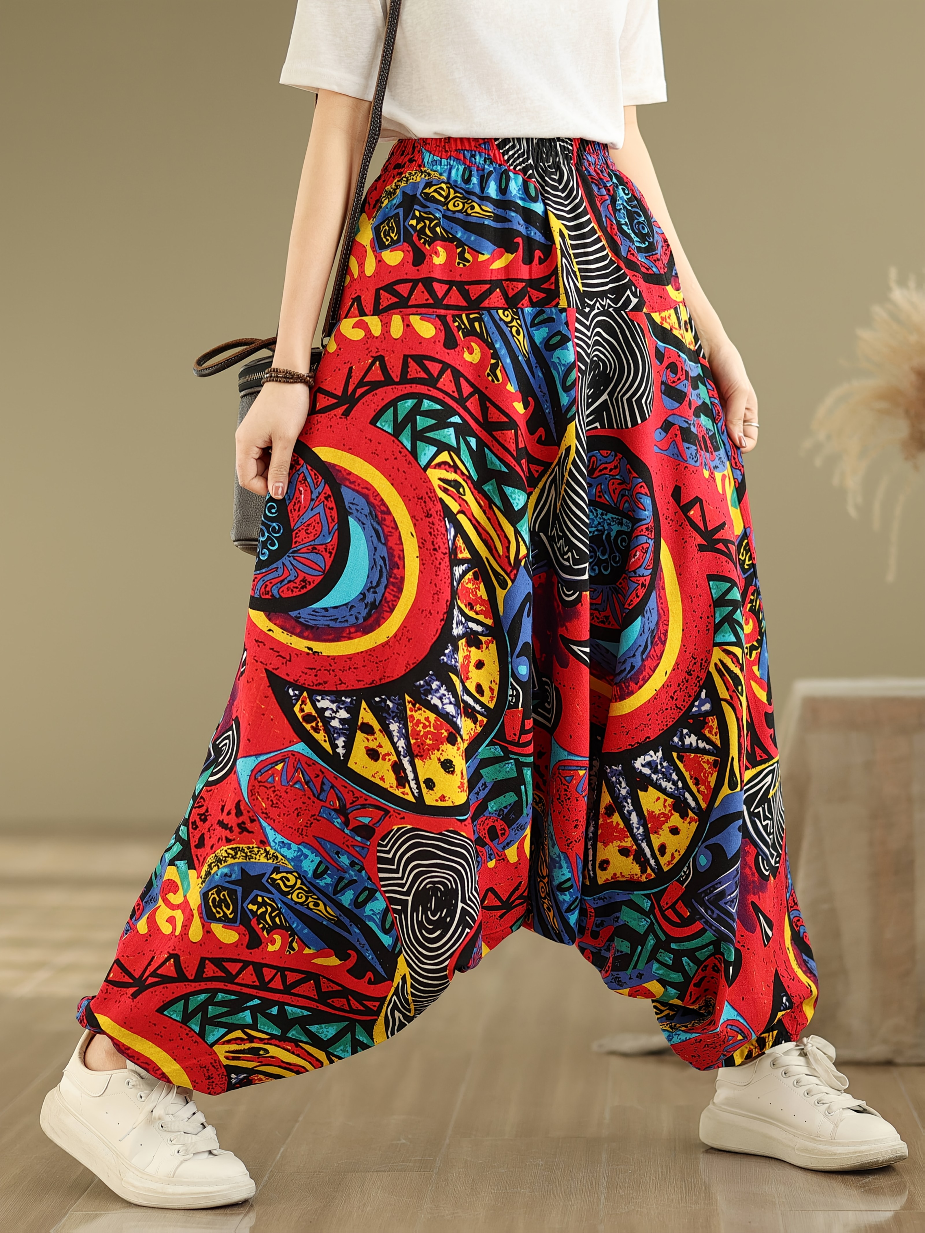 Pantalones Casuales Pantalones De Hippie Para Mujer Pantalon