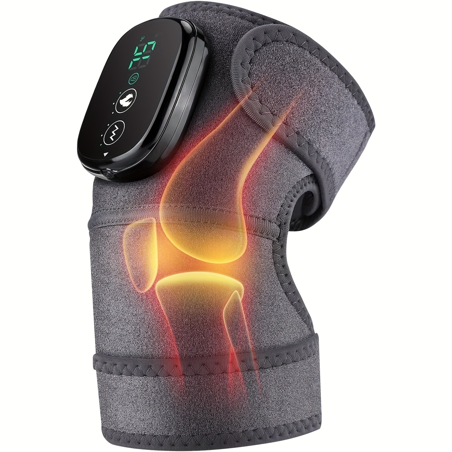 

Knee Massager Brace With Heat, Heating Pad For Knee, Knee Brace, Knee Massager, Knee Wrap