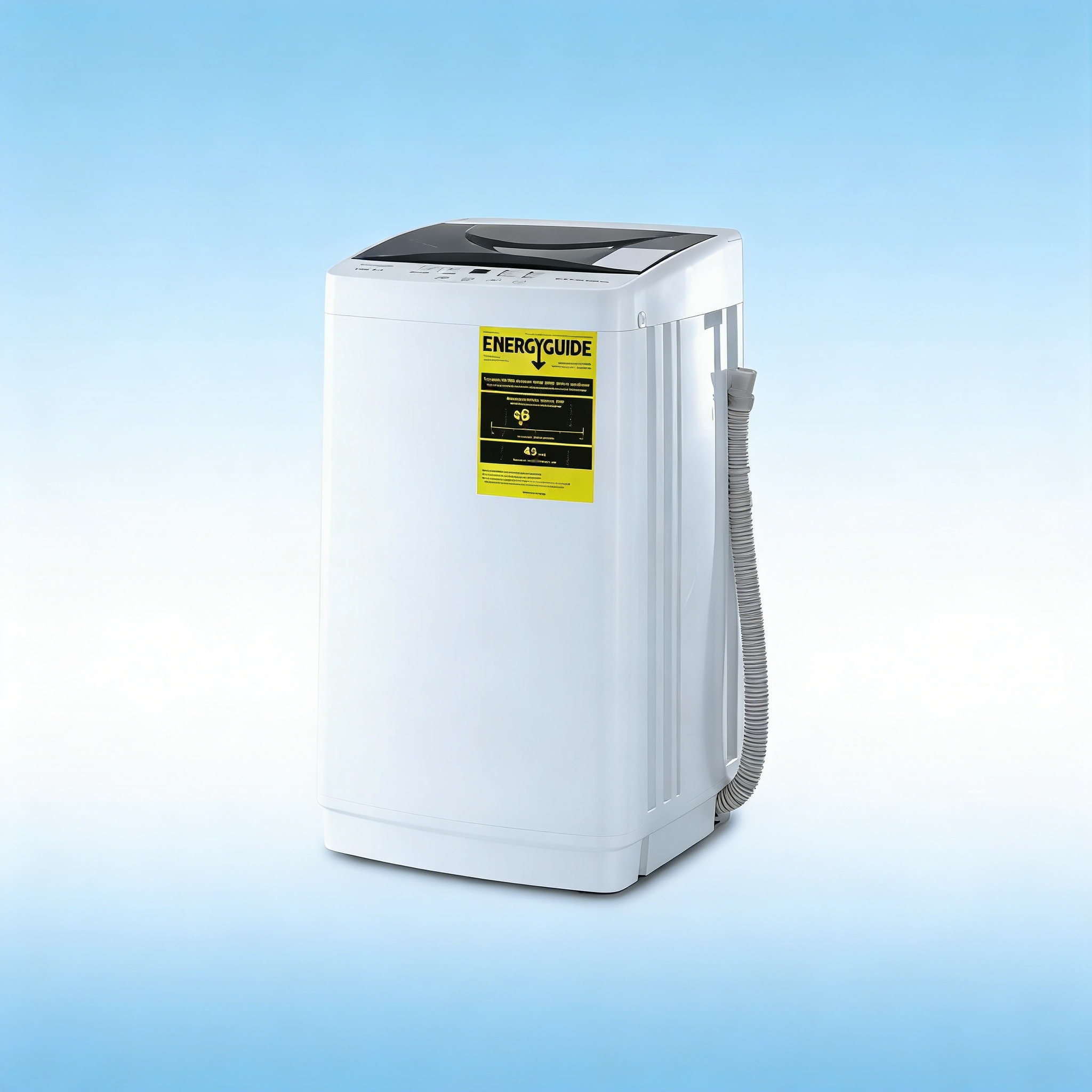 TEMU Portable Compact Washing Machine With A 1.1 Cubic Foot Capacity, Featuring 10 Wash Cycles, Ideal For Homes, Apartments, And Dormitories.