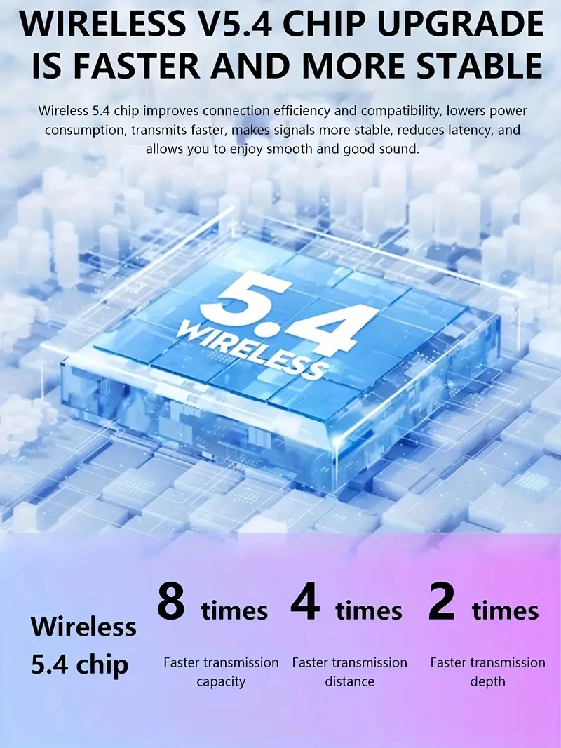true wireless 5 3 mini earbuds hi fi bass long wireless 5 3 usb charging case with mic volume control for iphone android gaming calls details 3