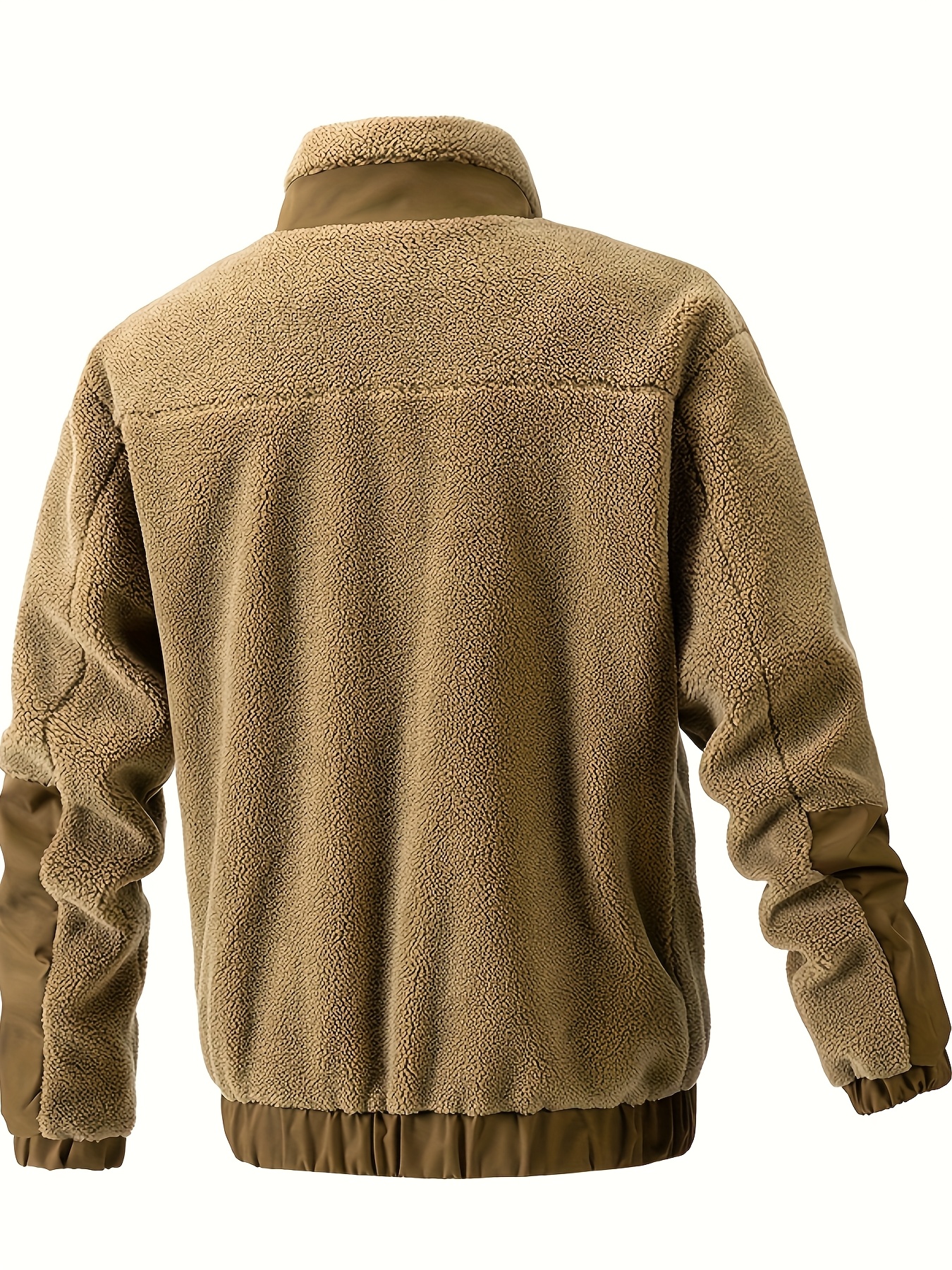 Chaqueta de Lana para Hombre Otoño e Invierno, Chaqueta Polar Casual con Cuello Alto, Nuevo Chaqueta Cómoda, Cárdigan, Ropa de Exterior para Hombre