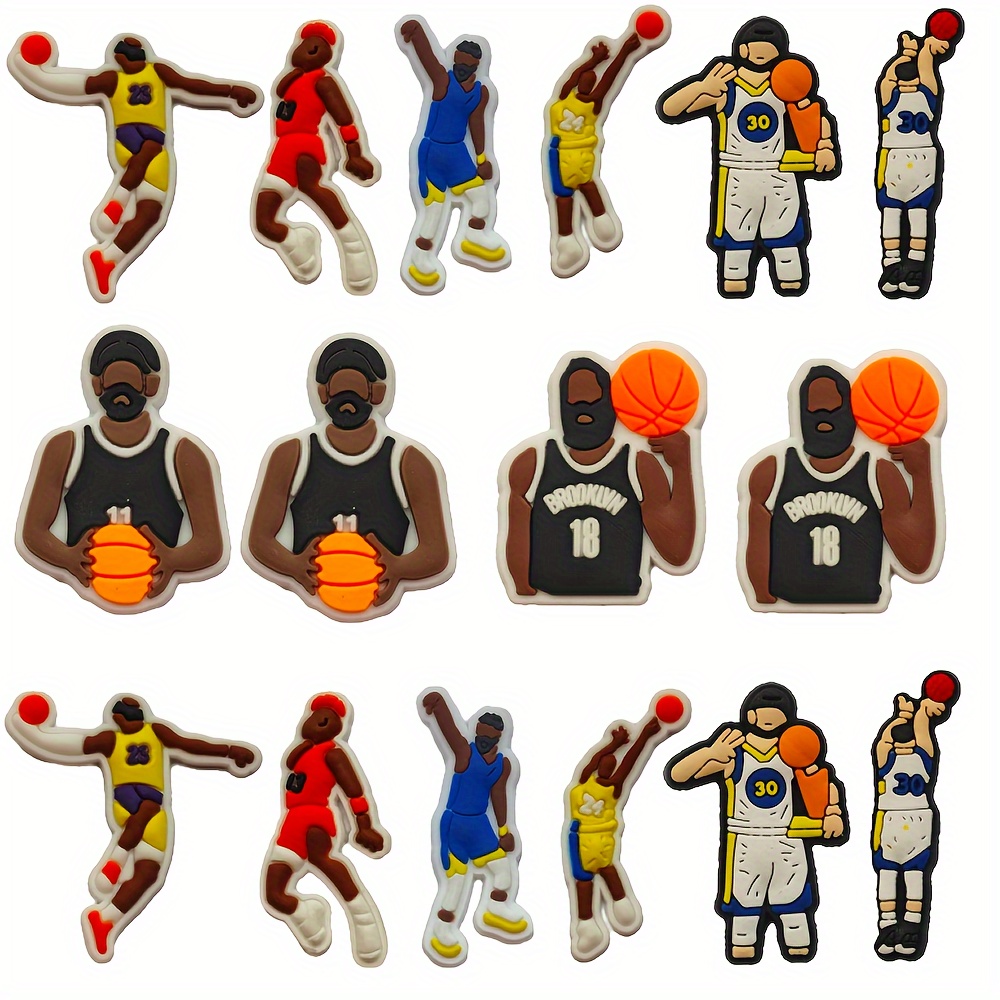 

16pcs Basketball Charm Set For Crocs - Enjoyable Sports Accessories, Ideal Party Favors & Enhance Your Look