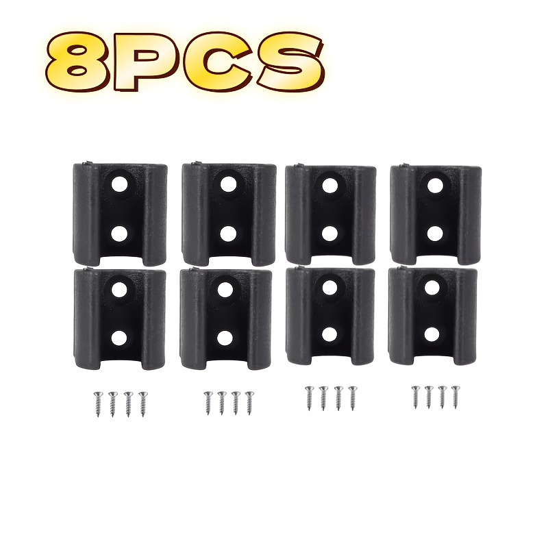 Image of 8pcs Rv Awning Crank Handle Storage & Retaining Hooks | Rv Outdoor Awning Arm Wall-mounted Clips | Motorhome Canopy Crank Rod Anti-rattle Positioning Holders | Rv Accessories