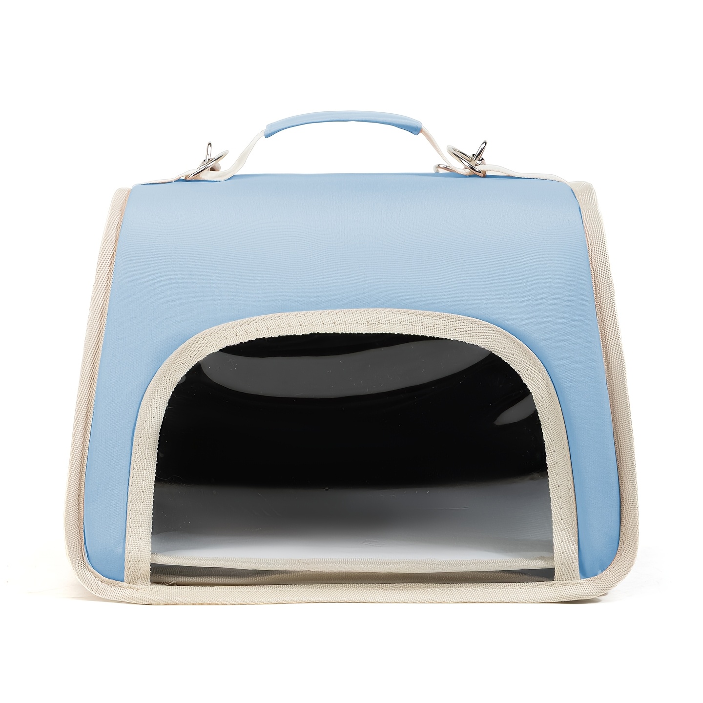TEMU Portable Small Animal Travel Backpack, Transparent Observation Window Breathable Design, Suitable For Transporting Guinea Pigs, Rabbits,