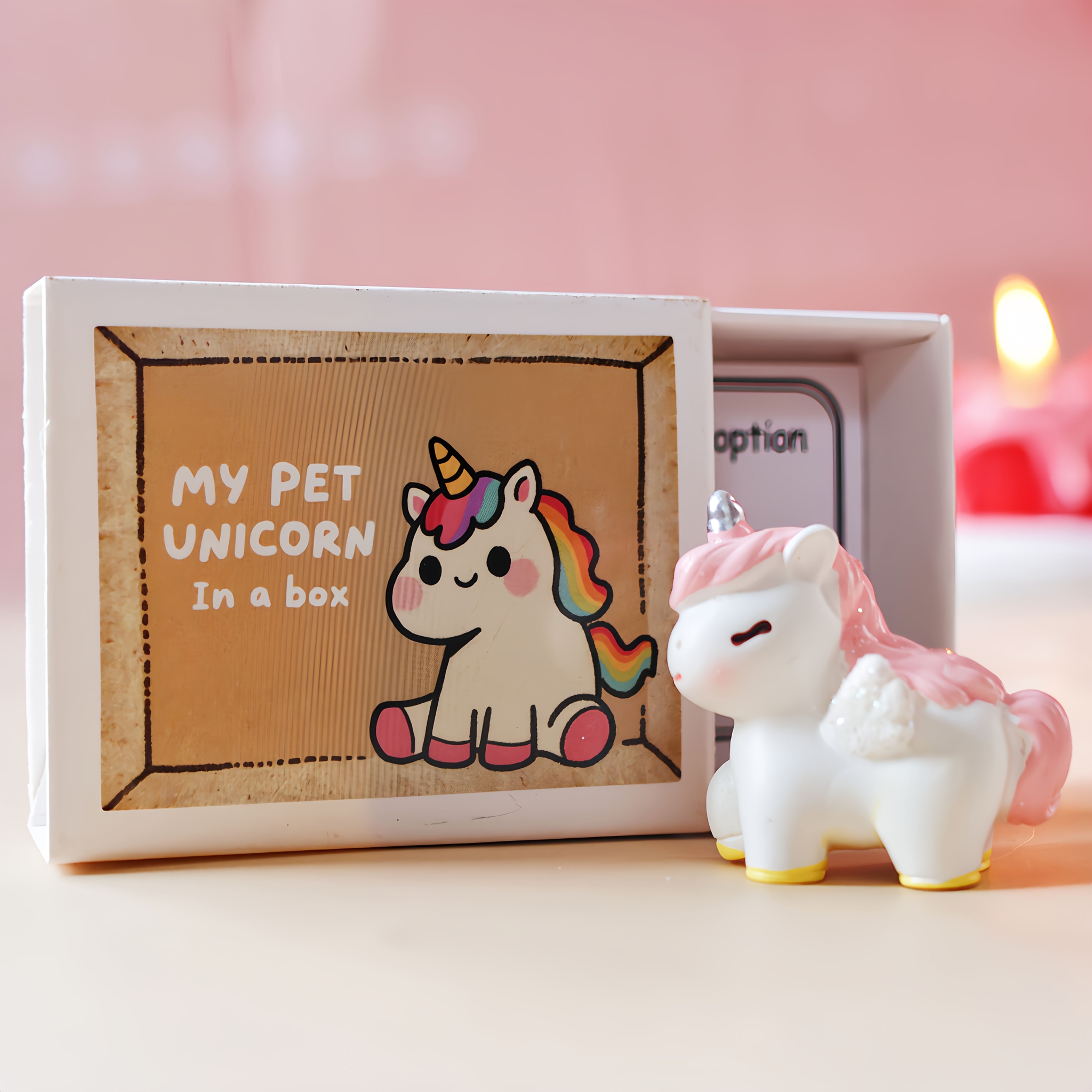TEMU Charming Surprise Cute Unicorn Gift Box With Card | Fun Gift For Holidays And Parties | Novelty Present For , Keepsake For Birthdays,