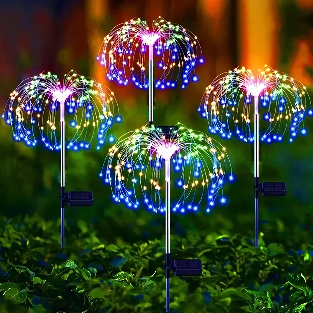 

Solar Fireworks Light, Solar Christmas Light Outdoor Waterproof Decoration, Adjustable 8 Lighting Modes 420/360/200/60 Led Courtyard Camping Rv Park Festival Party, Outdoor Solar Fairy Light