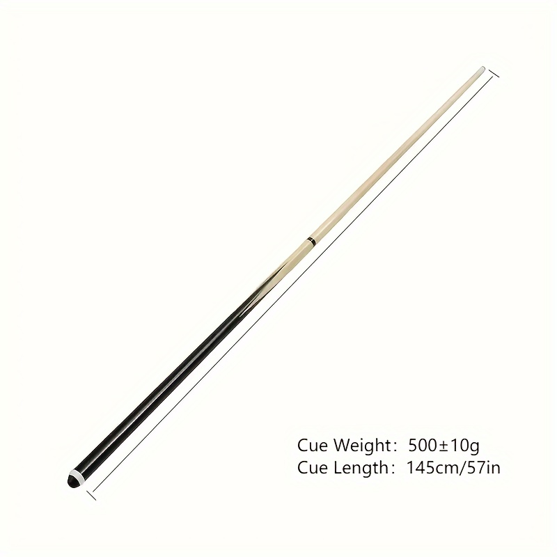 

1pc 145cm/57inch Billiard Cue With Cue Head Cover, Two-section Style Snooker Pool Cue, Billiard Supplies