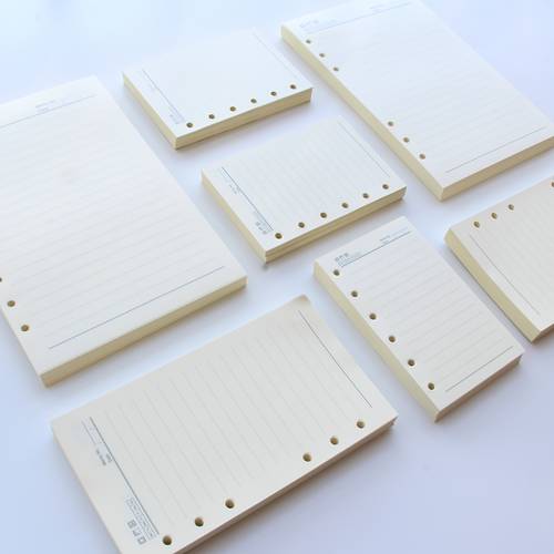 100 sheets of 200 pages a5 a6 a7 size refill paper loose leaf paper replacement for 6 hole lined notebooks planners suitable for back to and home use
