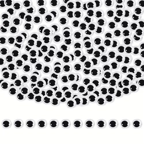 wiggle googly eyes self 150 300pcs 25mm 6mm plastic black round sticker eyes diy arts crafts scrapbooking accessories suitable for diy wedding decoration holiday mothers day gift doll making childrens toys