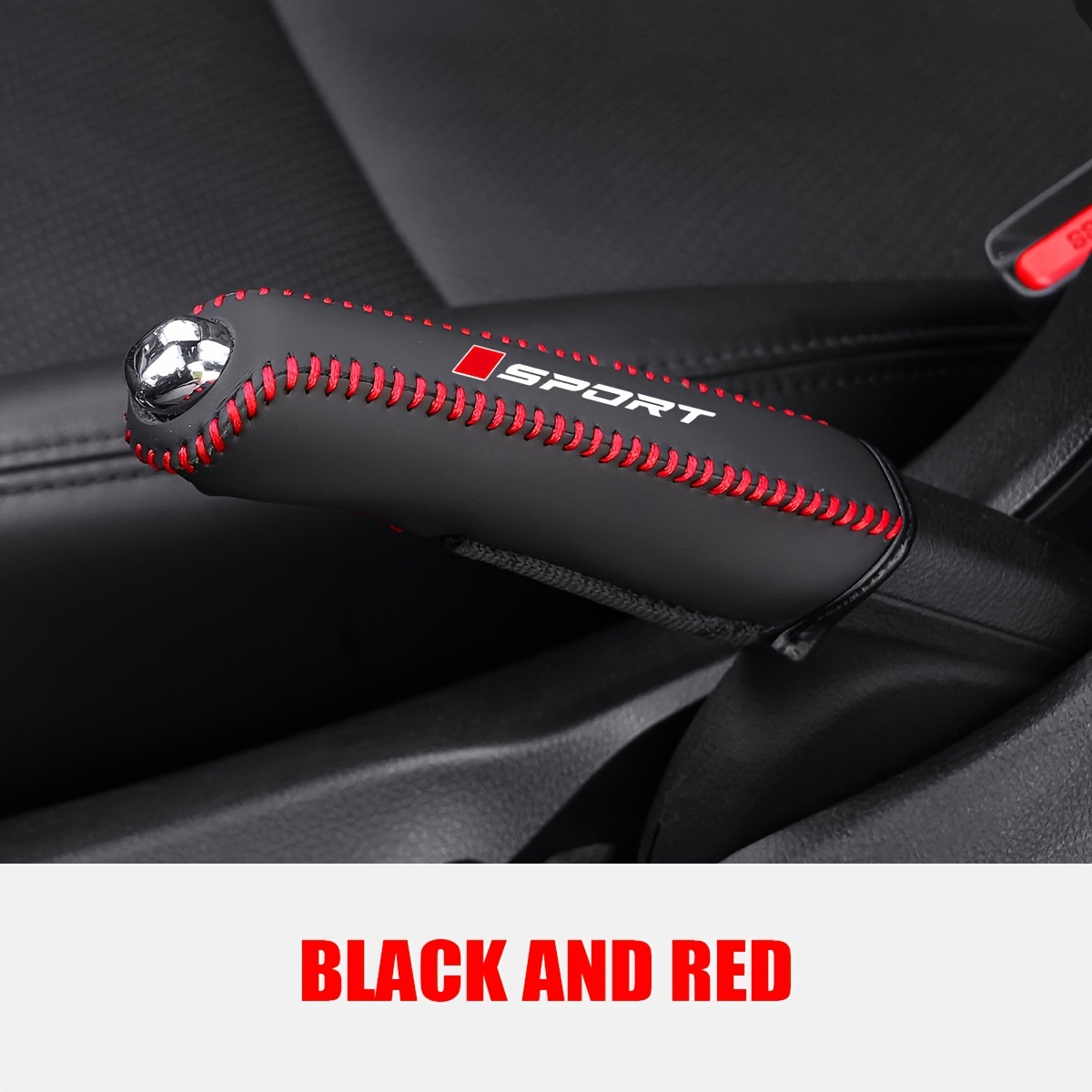 Car Gears Cover Universal Carbon Fiber Style Hand Brake Covers Brake Protect Case
