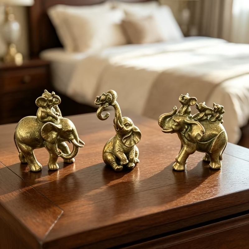 TEMU 3pcs Metal Statue, Suitable For Bedroom, Study, Desktop Decoration, Suitable For Home Decoration, Is An Ideal Decoration, Suitable For Gifts ,