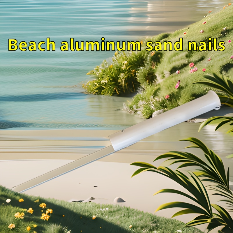 

Heavy-duty Fishing Rod Sand Holder With Marine Impact Sand Nails And Aluminum Stakes.