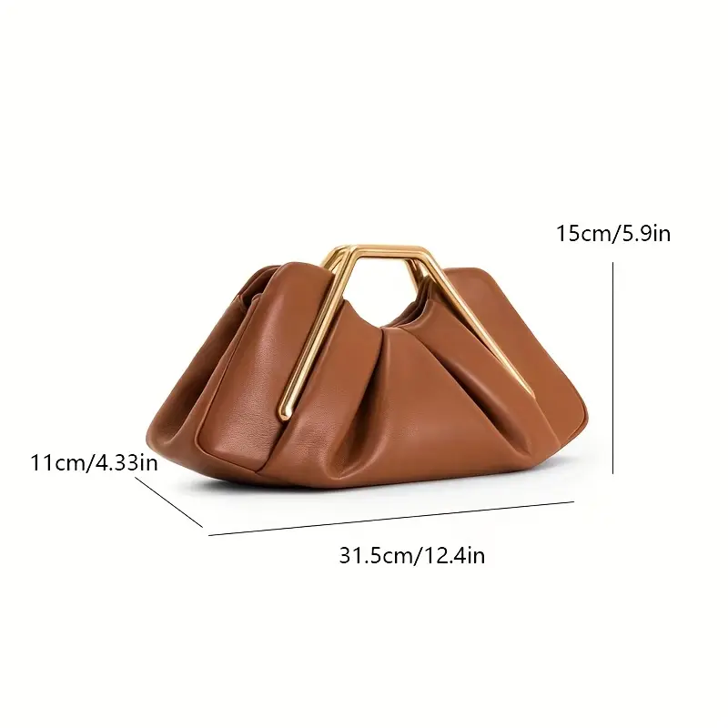 حقيبة كروس دائرية ريترو نسائية - حقيبة يد أنيقة من الجلد الصناعي الصناعي مع إغلاق بالكبس، حزام سلسلة، لون قهوة/بيج/أسود - حقيبة يد يومية و رسمية للنساء، هدية مثالية لأعياد الميلاد والذكرى السنوية والمناسبات الخاصة، إكسسوار متعدد الاستخدامات، تصميم أ تفاصيل المنتج 1