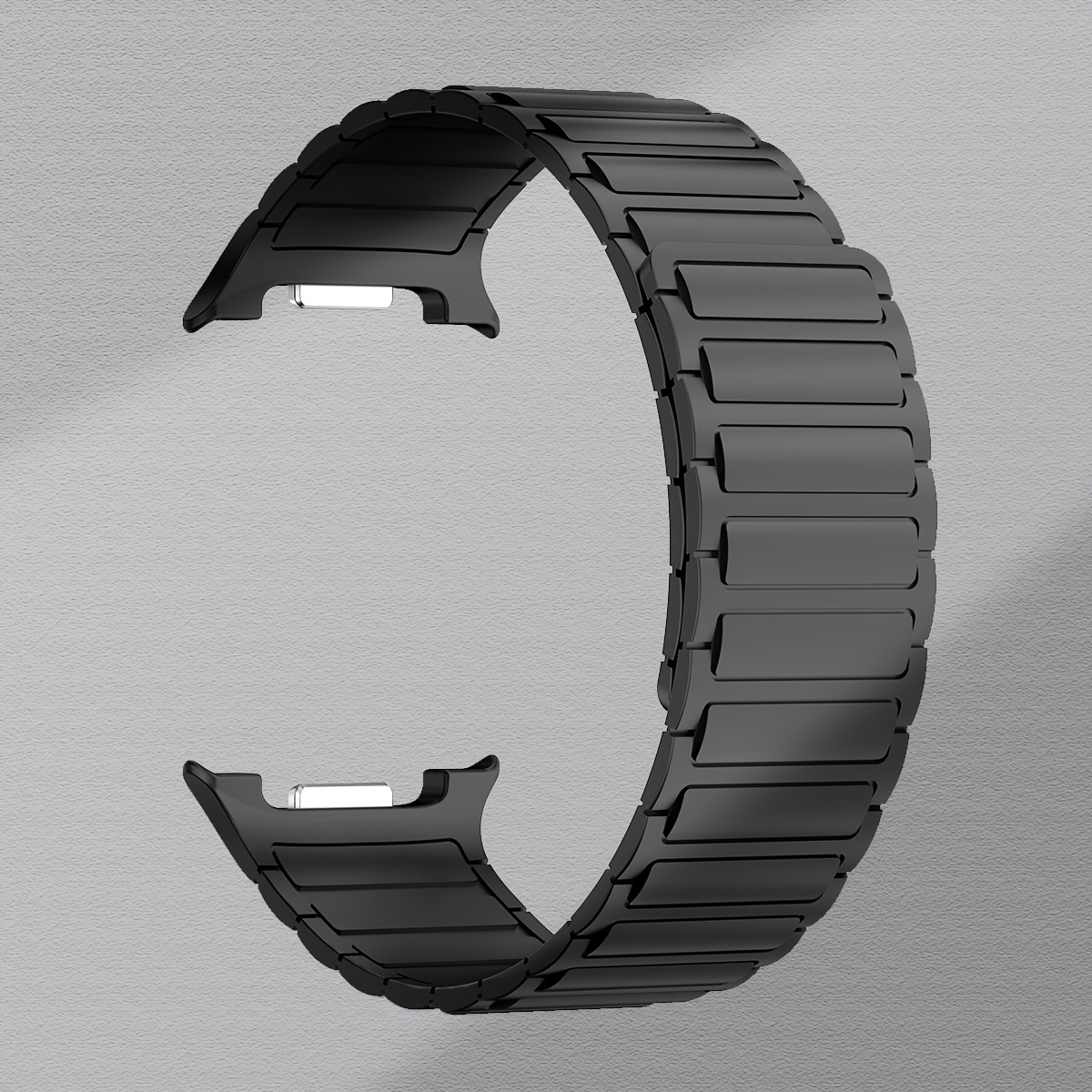 TEMU New Magnetic Silicone Watch Band Compatible For Galaxy Watch 8 40mm 44mm Breathable Replaceable Strap For Galaxy Watch 8 Classic Smart Watch