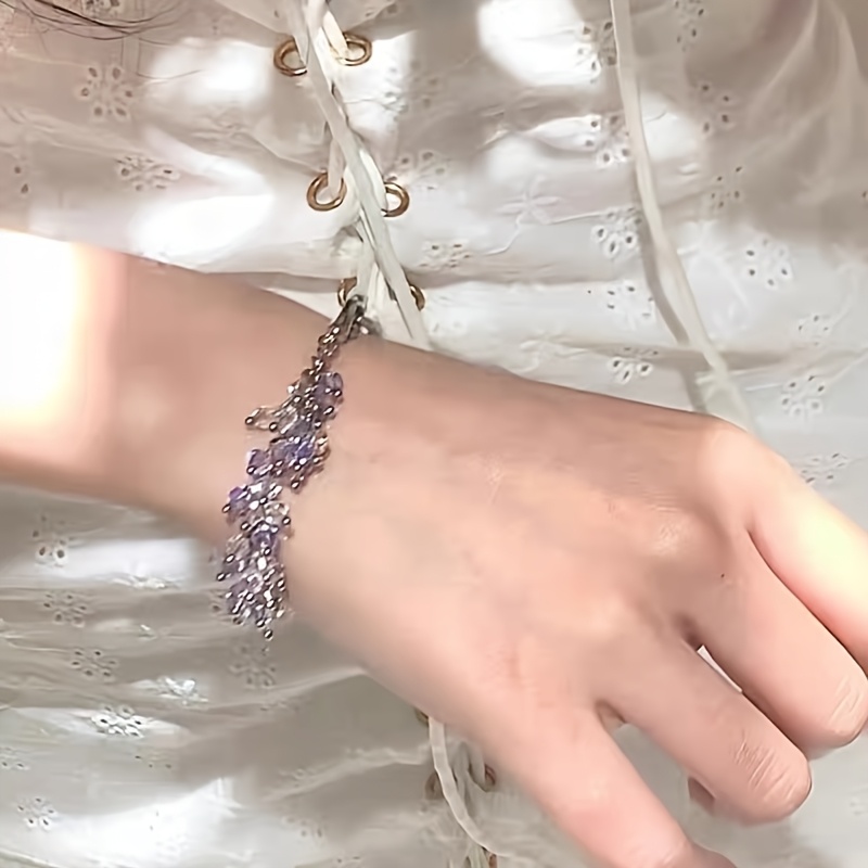 Women's Handmade Spring Wisteria Flower Bracelet