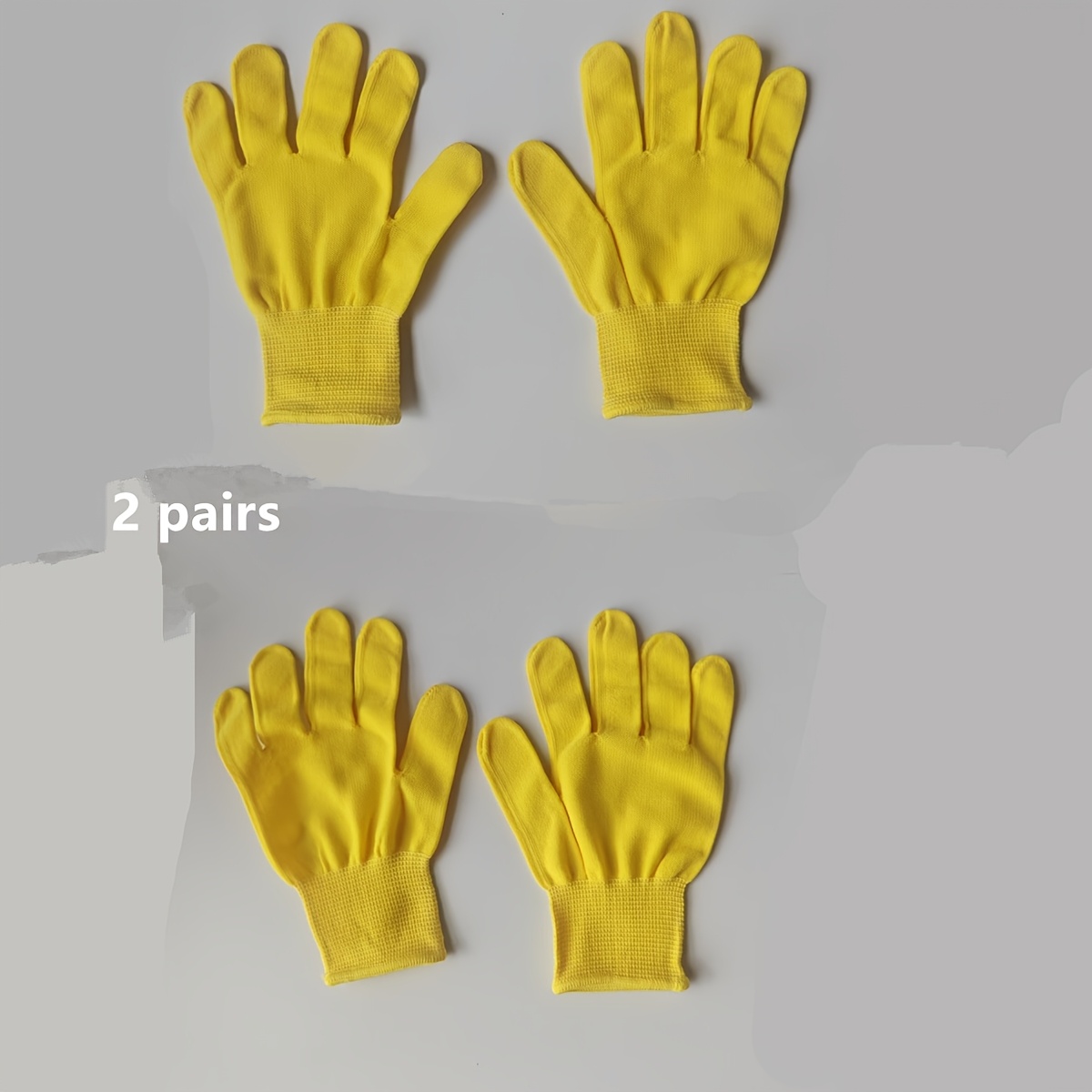 TEMU Un di guanti gialli in nylon da donna, per t癡 della signora, cosplay e decorazioni per costumi