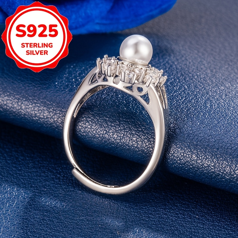 Women's Vintage Micro-Pave Flower Ring, Elegant Gift