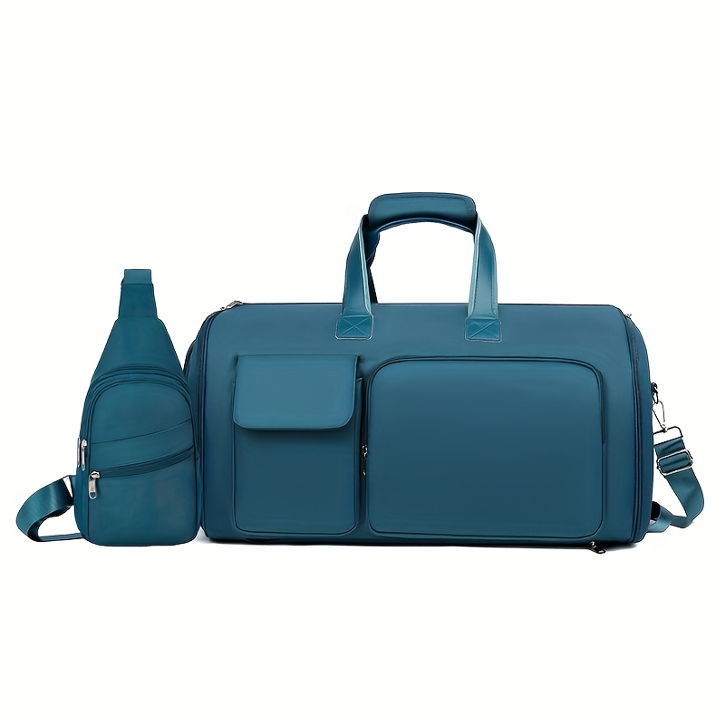 Moqueta de Nylon para Mujer, Bolso Multifuncional con Compartimento Separado Seco/Húmedo y Diseño de Zona para Zapatos, Mochila de Viaje con Muchas Bolsillos Ideal para Negocios y Viajes - Imagen 11