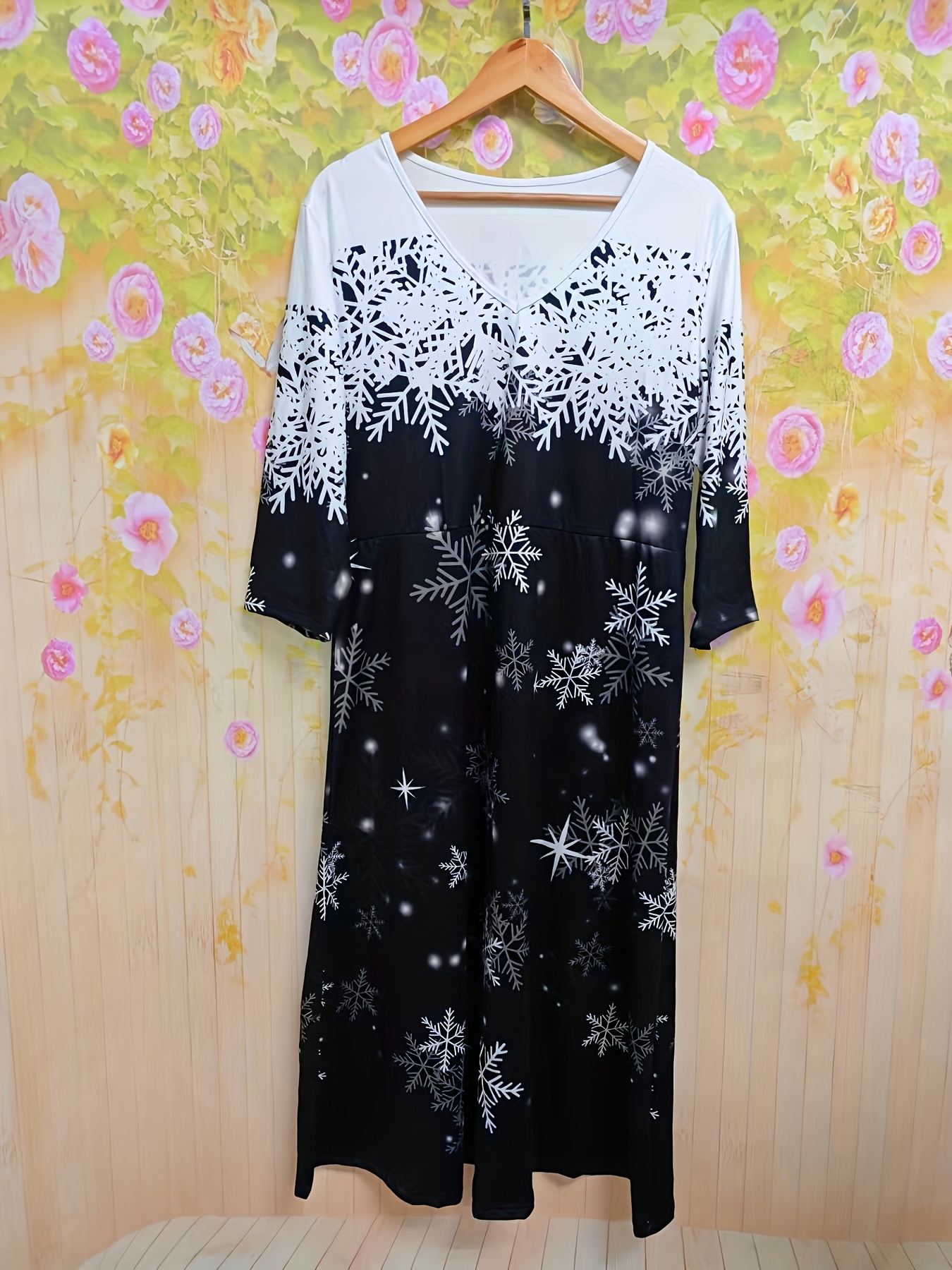 plus size plus size new autumn winter plus size dress three - Temu