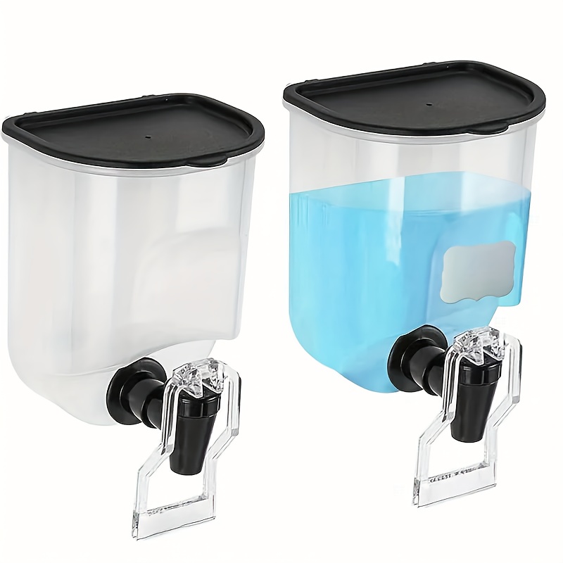 TEMU 1/2pcs Wall-mounted Mouthwash Dispenser, 21oz Plastic Container, No Electricity Needed, Bathroom Organizer & Storage Accessory