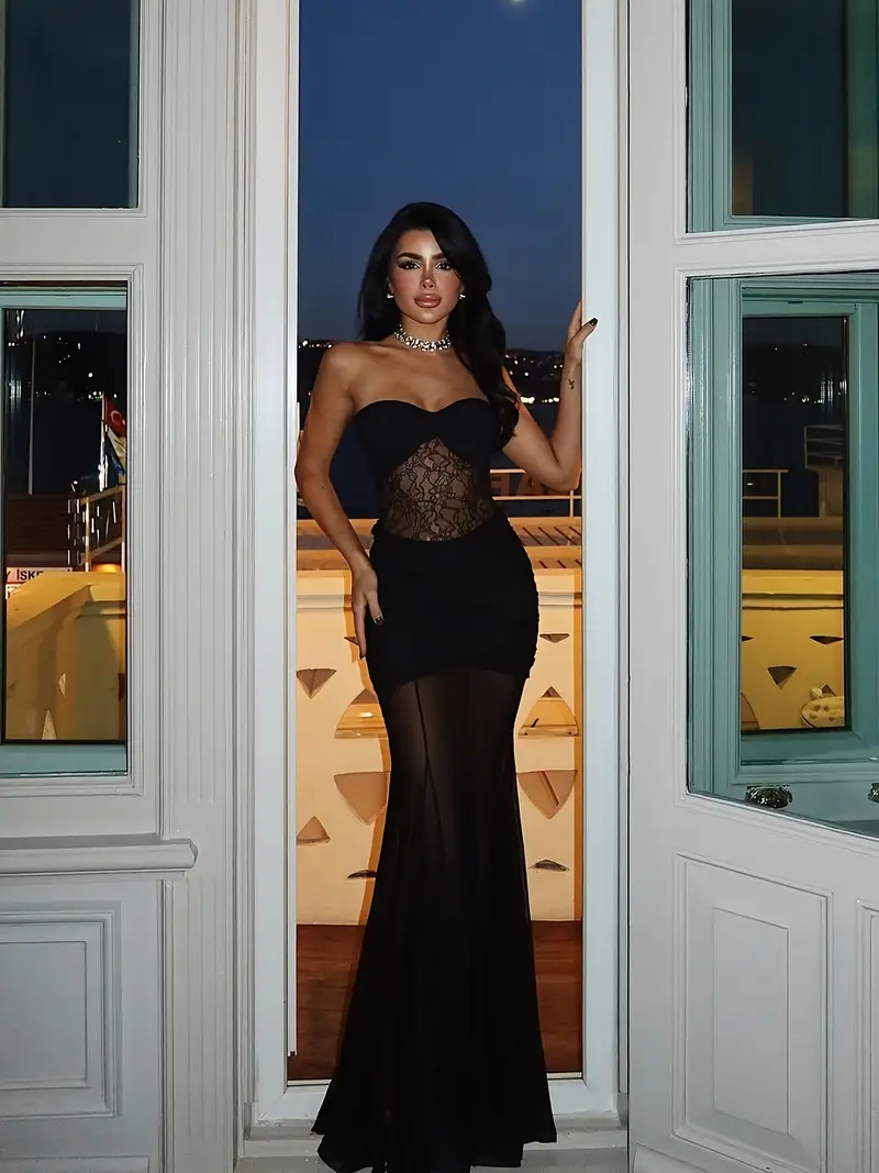 transparent party dress 50% Off Clear! asdoklhq Womens Plus Size Clearance Dresses,Women Mesh Party Clubwear Sequins Mini Transparent Turtleneck Dress