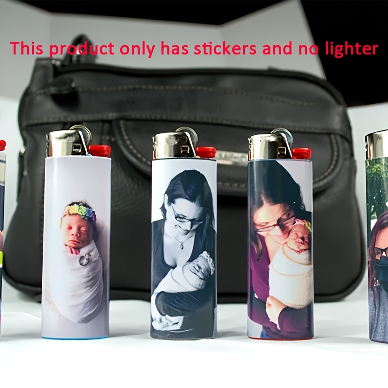 TEMU 8/20pcs Autocollants pour Briquet - Autocollants Uniquement, Photo et Autodéfinis, Autocollants Personnalisés pour Briquet, Autocollants