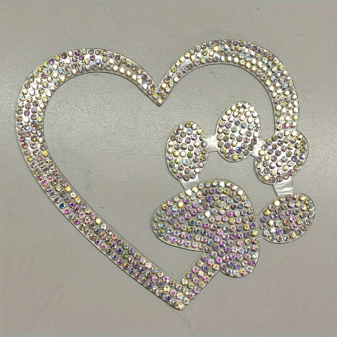 Image of Rhinestone Stickers And Decals For Cars, Laptops, And Luggage, Featuring A With A Dog Paw, Measuring 4 By 3.5 Inches