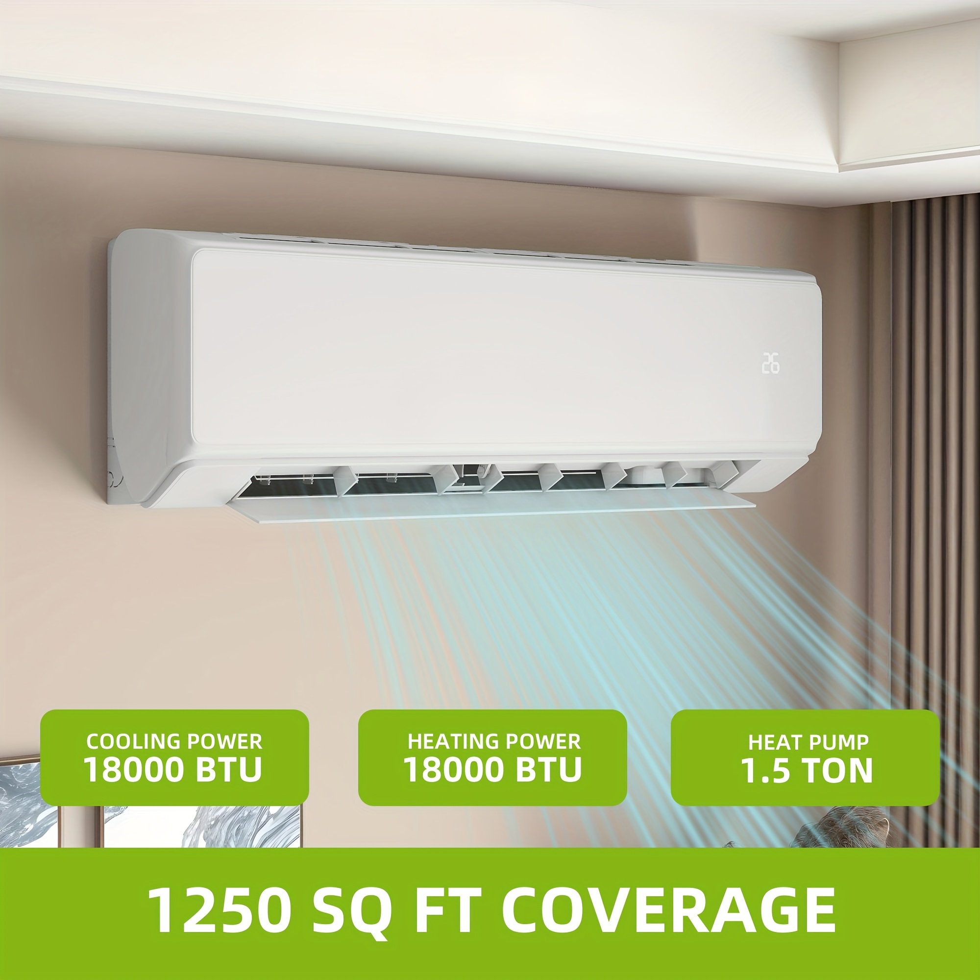 18000 btu mini split air conditioner system wifi Temu