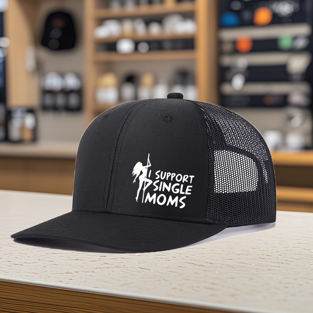 TEMU Summer Trucker With A Color- For , Featuring Breathable Mesh And , Suitable For Men And Women, Available In Multiple Colors