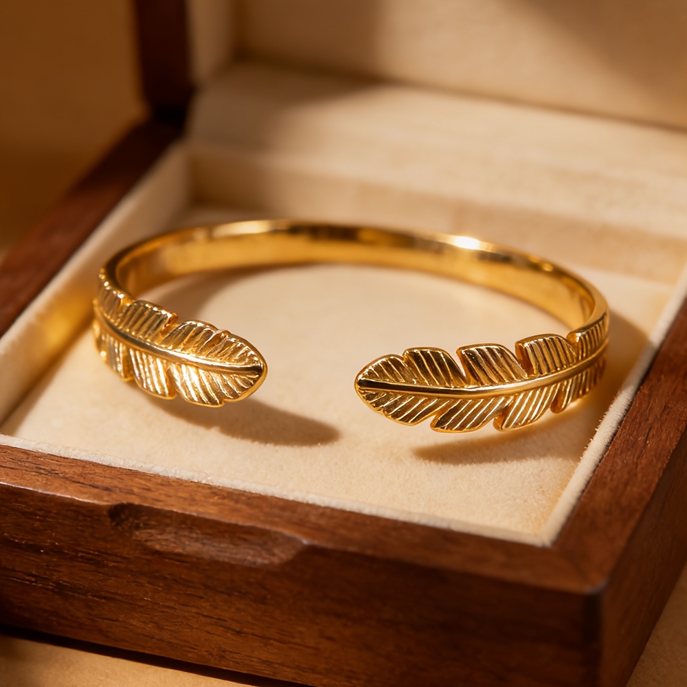 E-shop 1 Stück Vintage Niedlicher 304L Edelstahl Verstellbarer Offener Armreif, Paar-Armband, Perfektes Valentinstags- oder Jubiläumsgeschenk für