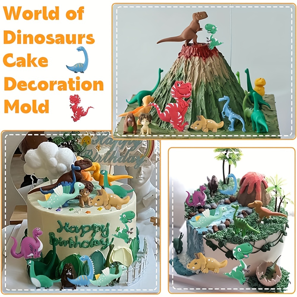 8pcs dinosaur silicone mould diy cartoon animals chocolate Temu