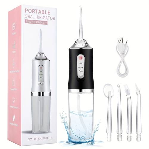 portable usb water flosser oral irrigator with usb odor technology multiple suitable for home use care device for teeth cleaning gum hygiene for oral irrigation system