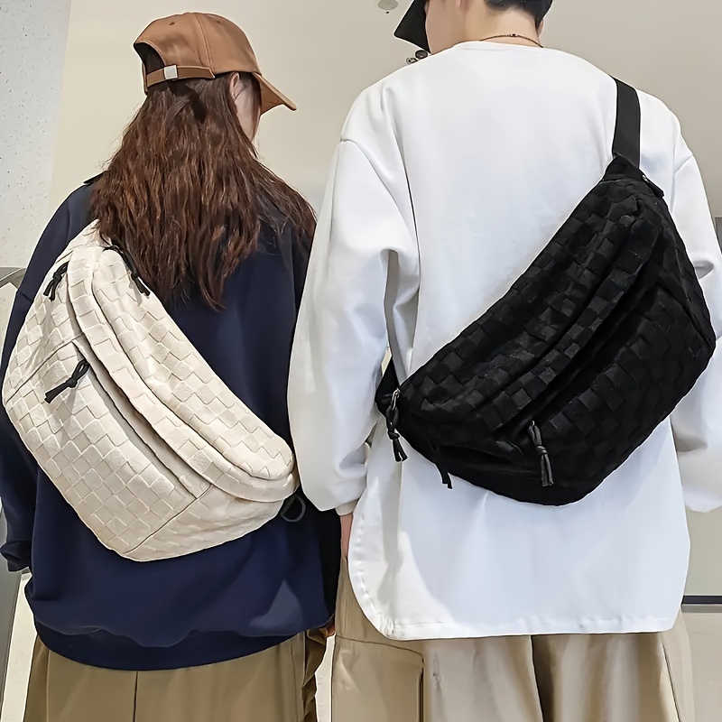 

Unisex Large Capacity Sling Bag, Minimalist Style Crossbody Shoulder Pack, Casual Fashion Sport Chest Bag
