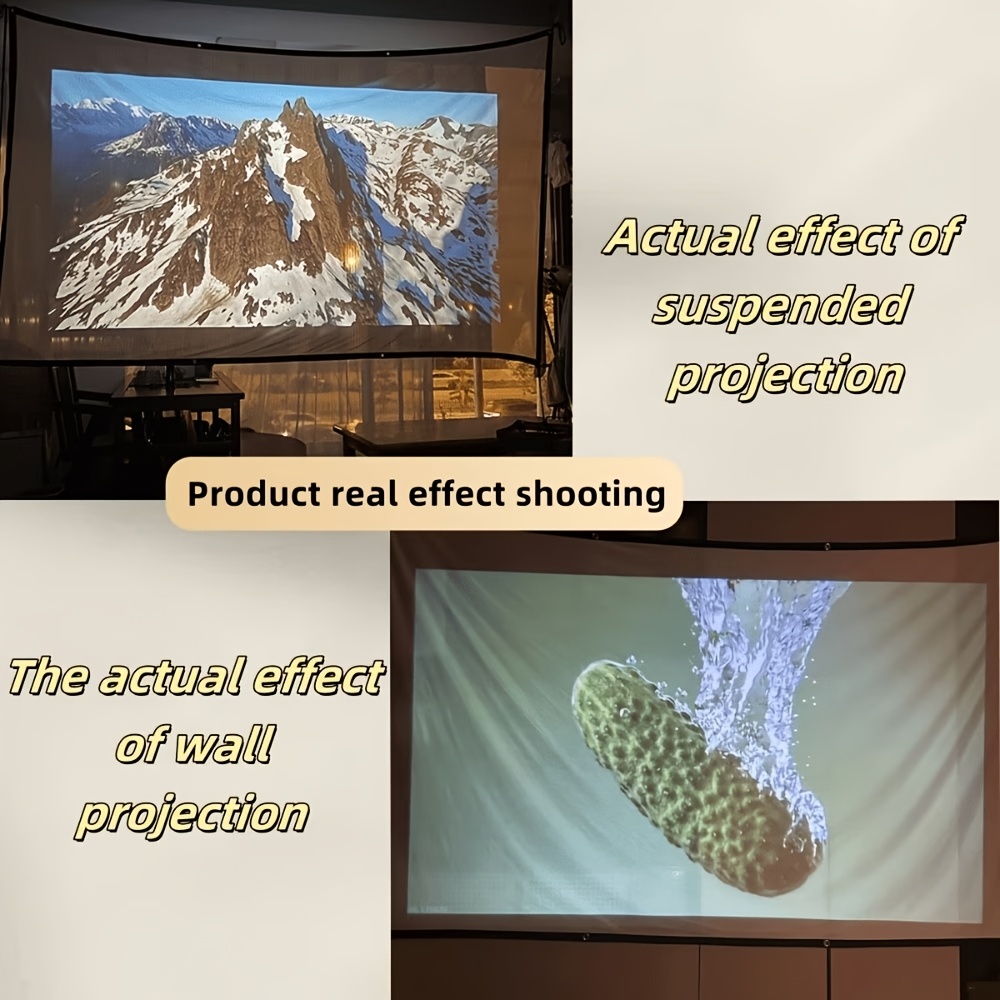 60-Inch Double-Sided Wrinkle-Resistant Projection Screen