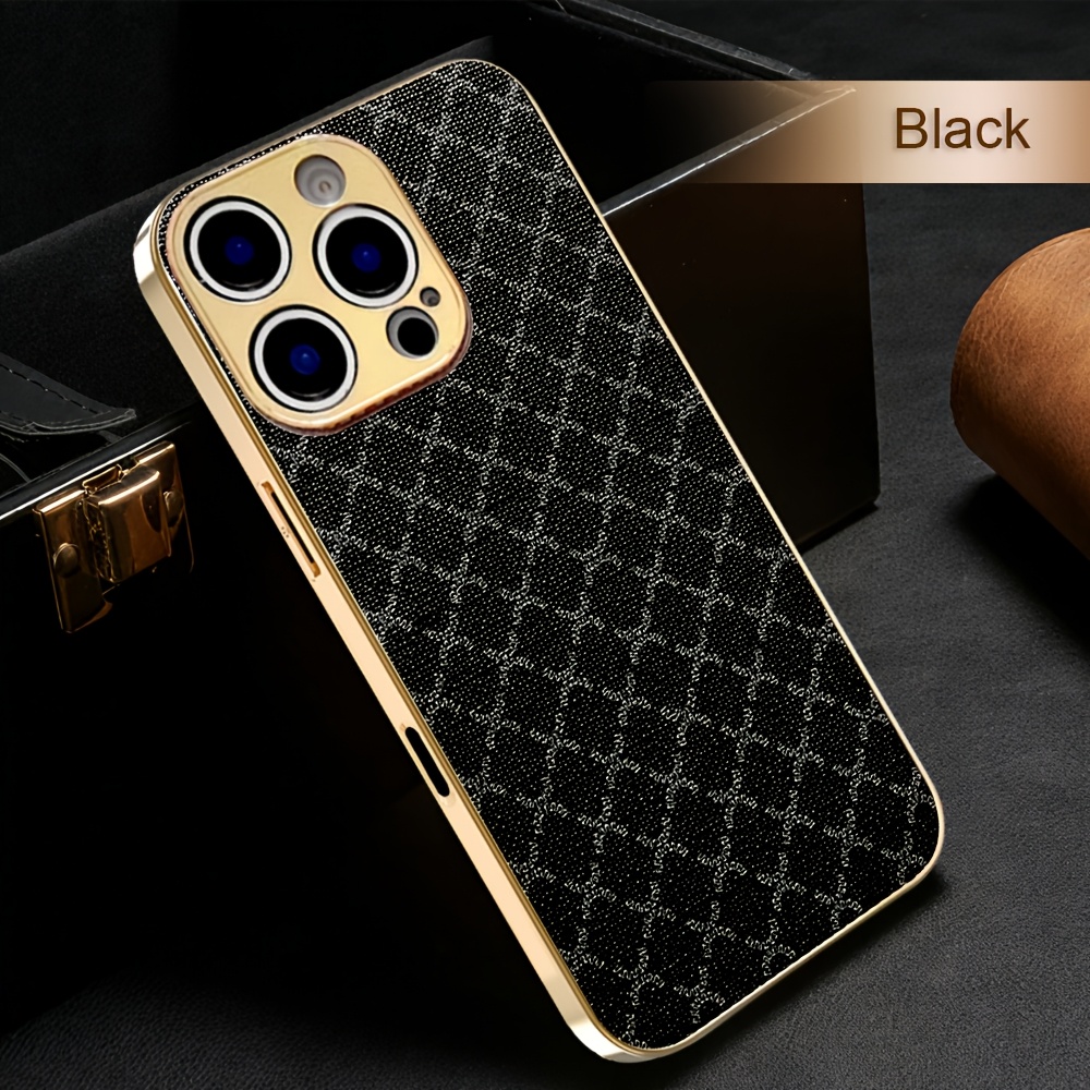 TEMU Phone Case - A Stylish And Luxurious Checkered Phone Case, Compatible With Iphone 17 Air/17 Pro Max/16e/16 Pro Max/15 Pro/15 Pro Max/14 Pro Max,