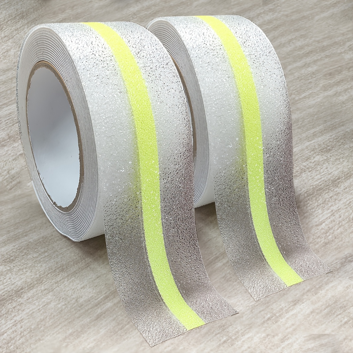 Image of 1/2rolls Glow In The Dark Anti-slip Tape - Peva Transorescent & Non-slip Grip, 5cm X 5m Roll For Stairs, Deck, Pool Areas To Enhance Safety