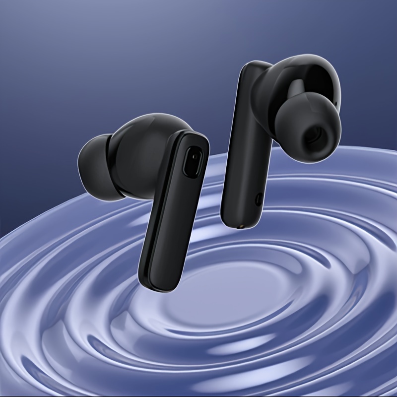 Fones de ouvido sem fio TWS com microfone de redução de ruído integrado e display de energia LED, estojo de carregamento, fones de ouvido estéreo com graves, chamada nítida_voghion.com