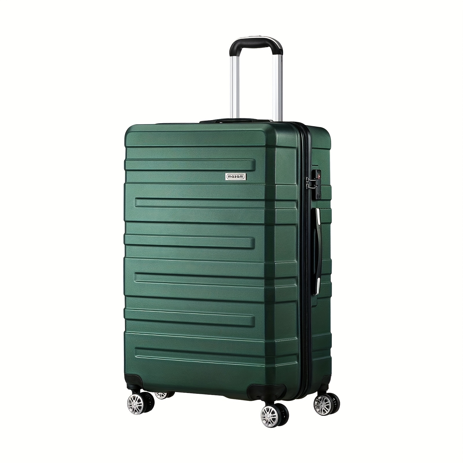 TEMU Set Of Luggage Suitcases With In Navy/green/silvery Colors For Traveling