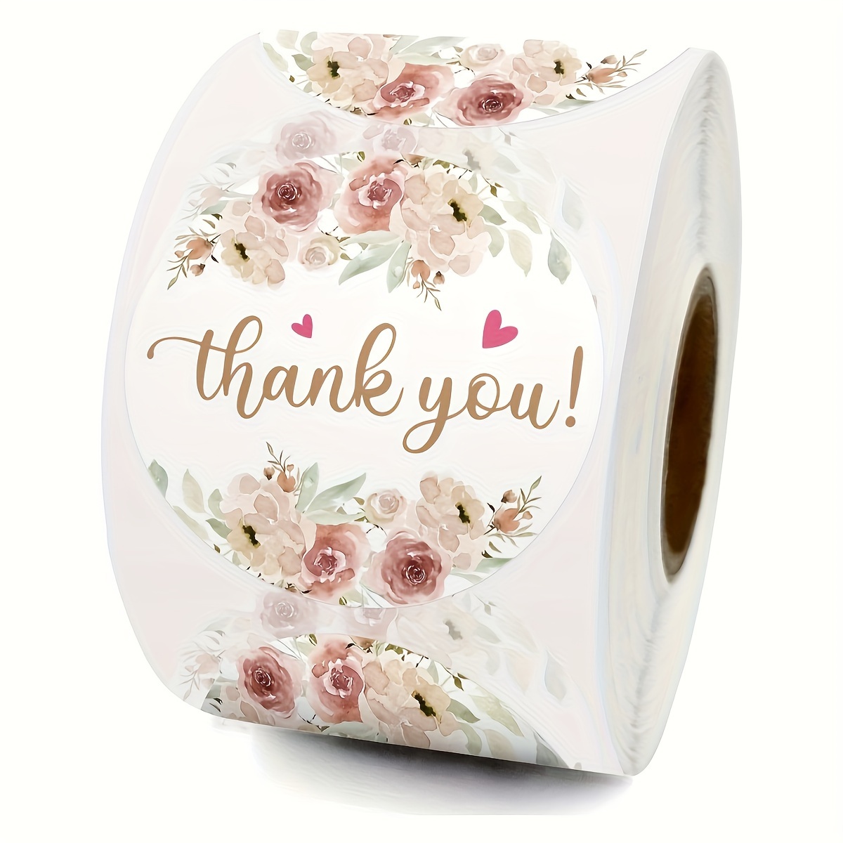 

500 Lovely Flower Thank You Stickers, Small Business Online Retailer Stickers, Bakery Packaging Stickers, Small Business Mail Envelope Shipping Stickers, Wedding Giveaways Bridal Shower Party Stickers