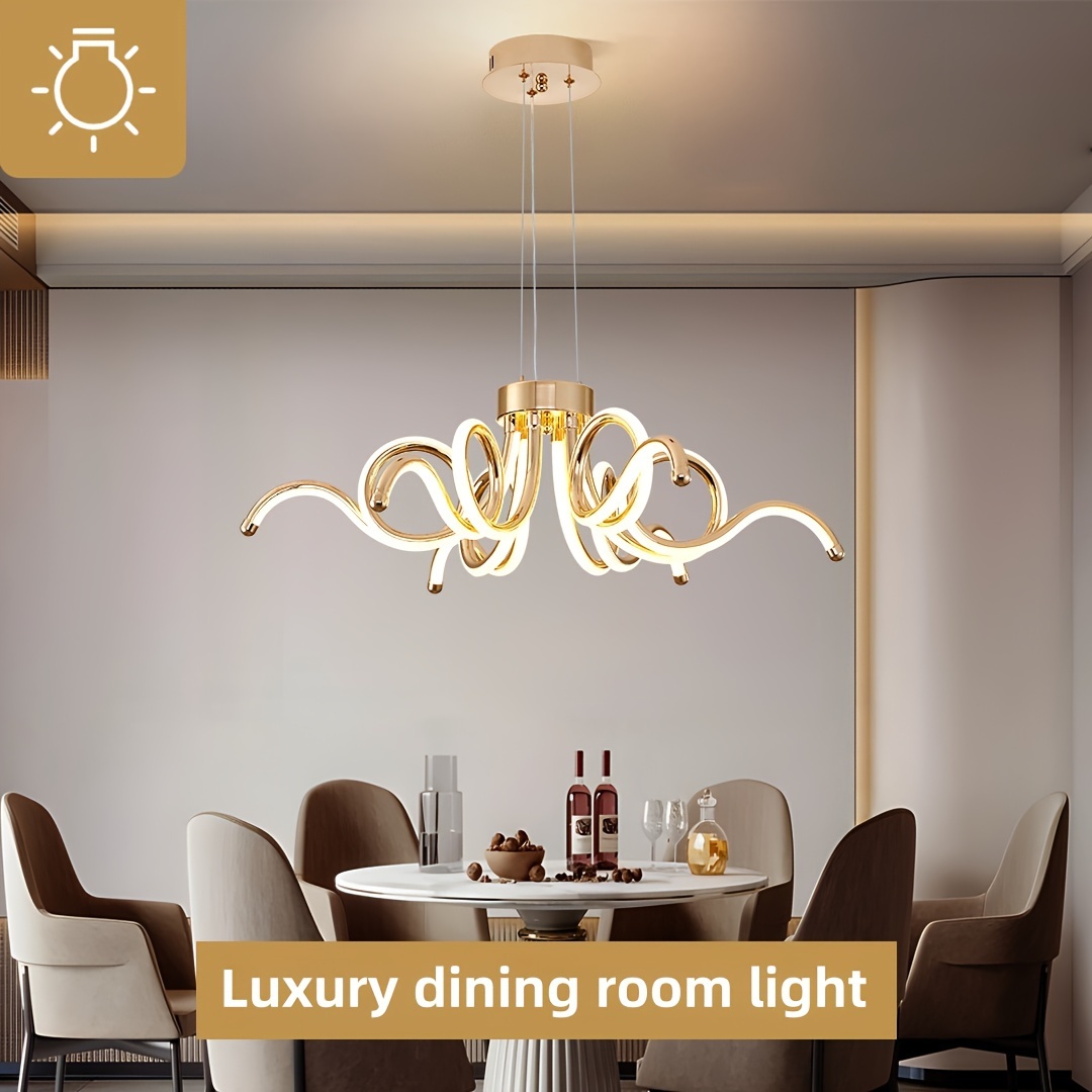 Luxury Gold Plated Flower LED Color Changing Chandelier Modern Lighting for Living Room Bedroom Dining Hotel