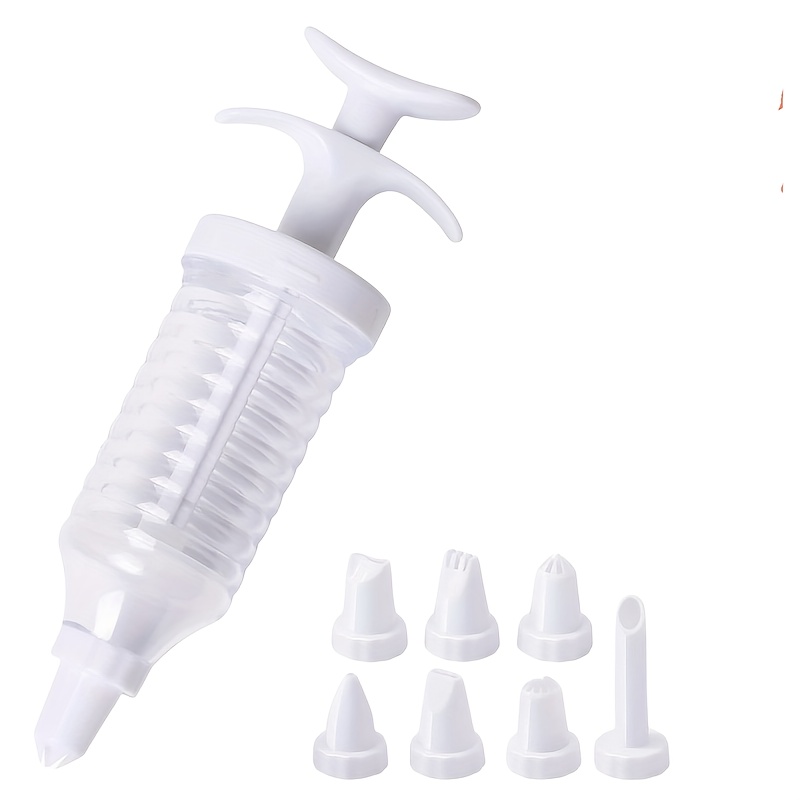 Cake Decorating Gun, Cupcake Icing Piping Kit, Cake Decorating Kit With 8 Piping Tips, Cupcake Injector/decorating Icing Set, White