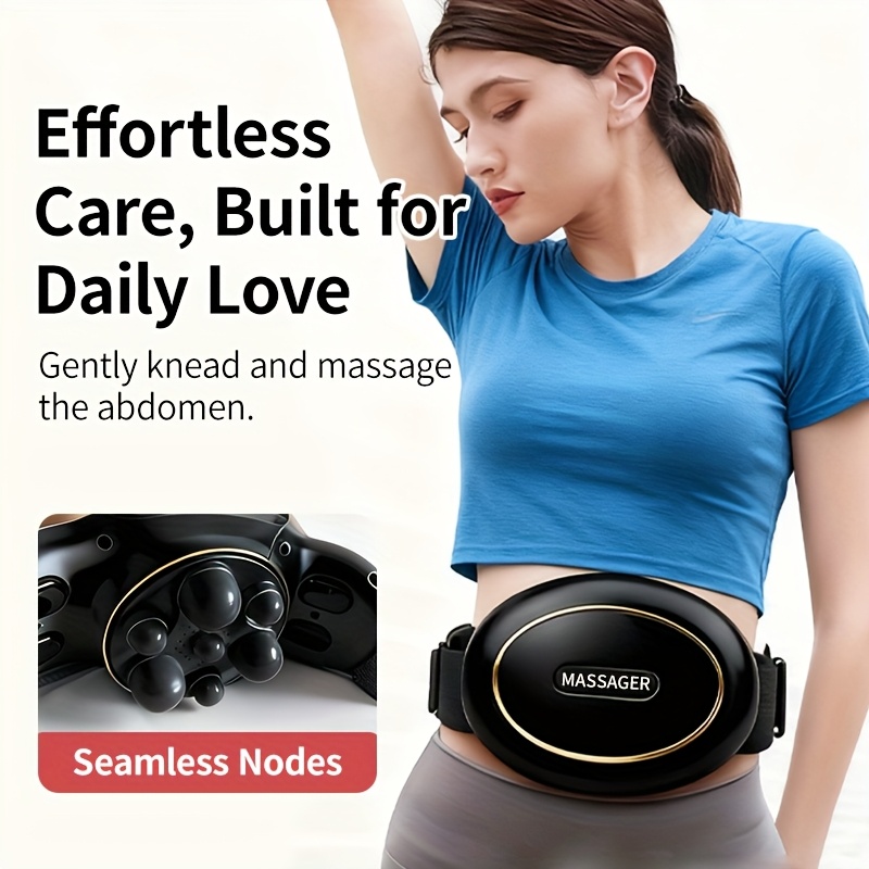 Automatic Abdominal Massager, Dual-Use for Waist And Abdomen, Positive And  Negative Massage (Black)