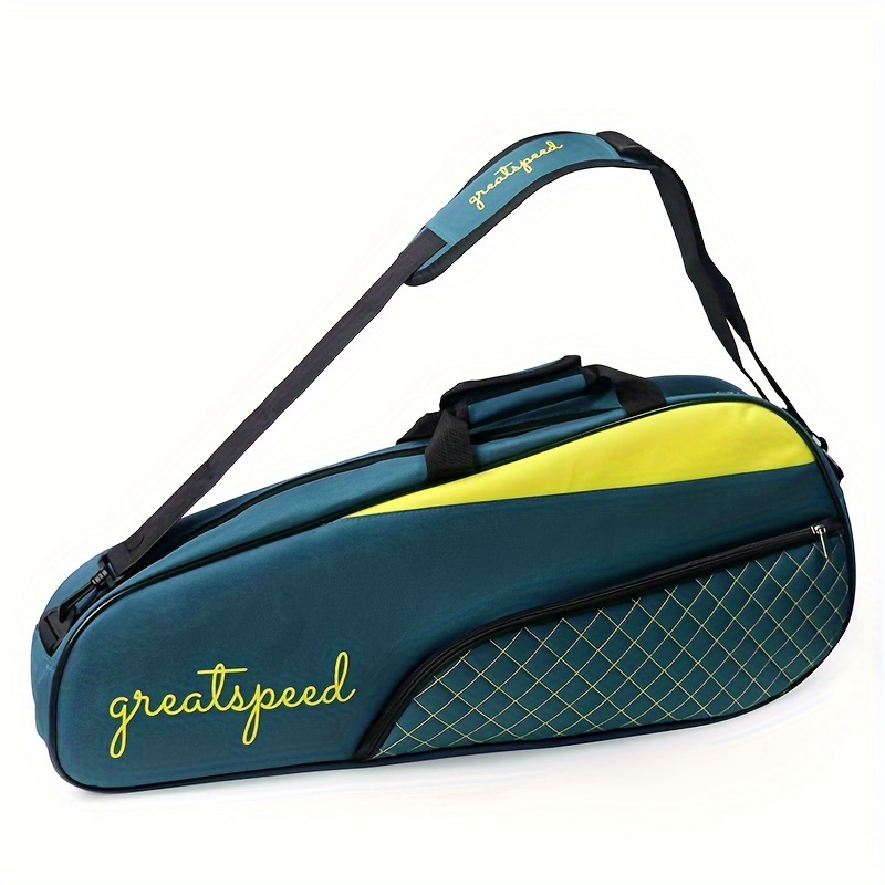 

Sac de tennis GreatSpeed 3-Pack - Ajustement universel, bandoulière, fibre de polyester non étanche, porte-raquettes multiple pour le tennis et le badminton