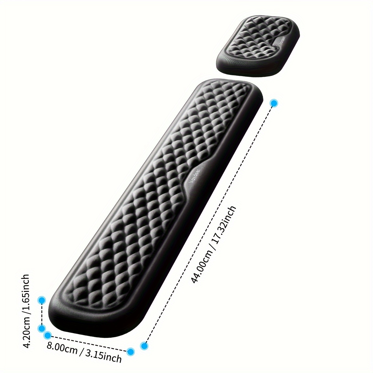 Image of Vaydeer Keyboard Wrist Rest, Large Wrist Support Pad, Memory Foam Hand Rest For Desk, Ergonomic Computer Laptop Typing, Office Gaming Palm Arm Carpal Tunnel (17.32 Inches, Black)