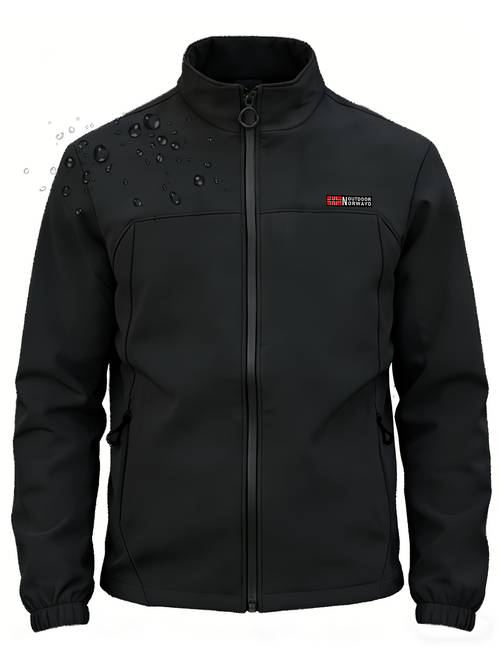 mens lightweight softshell jacket casual outerwear jacket zippered pockets windbreaker suitable for casual wear outdoor activities cycling hiking hunting rock climbing mountaineering camping and work