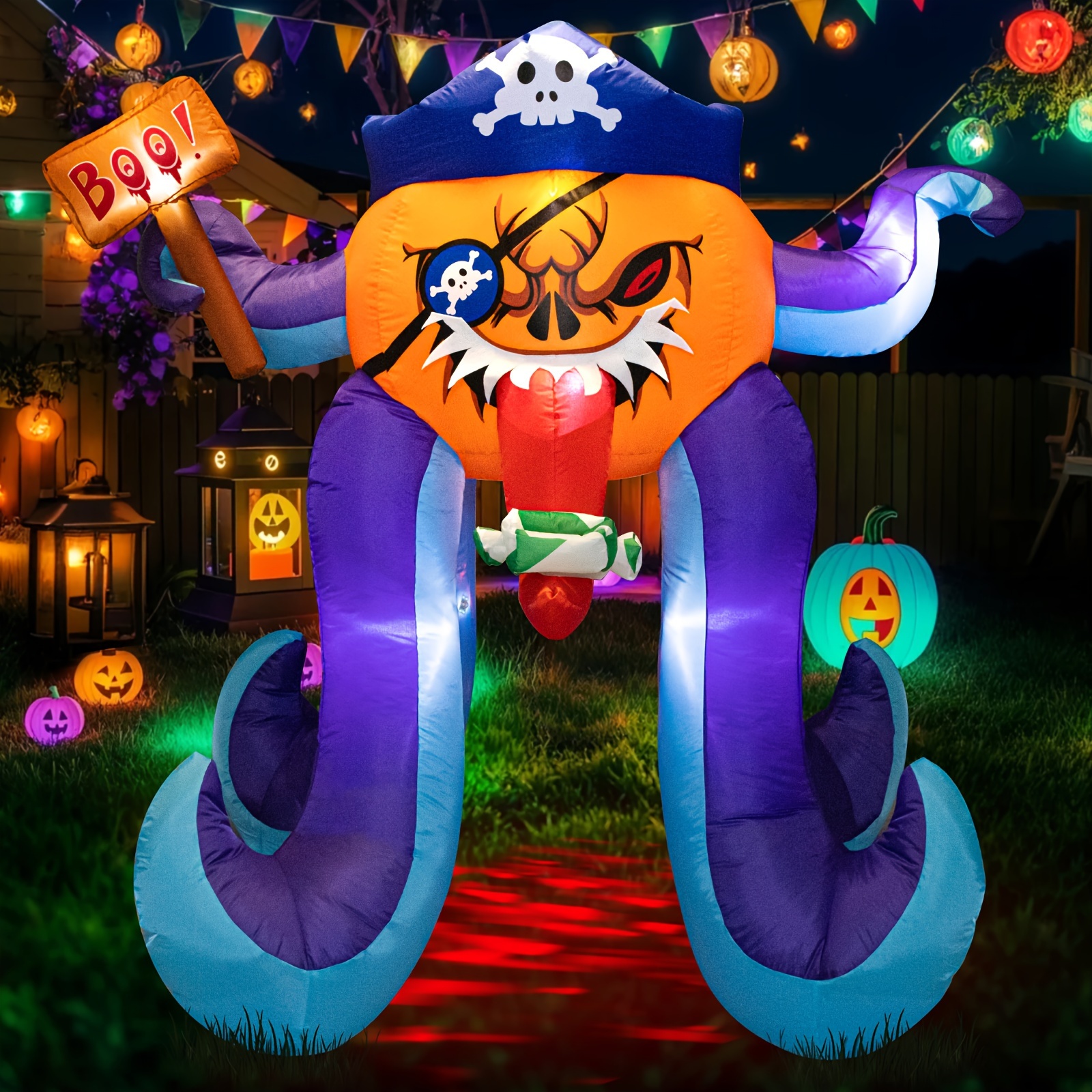 

Halloween Inflatables Decorations - 5.5 Ft Halloween Decorations -in Led - Halloween Decoration For