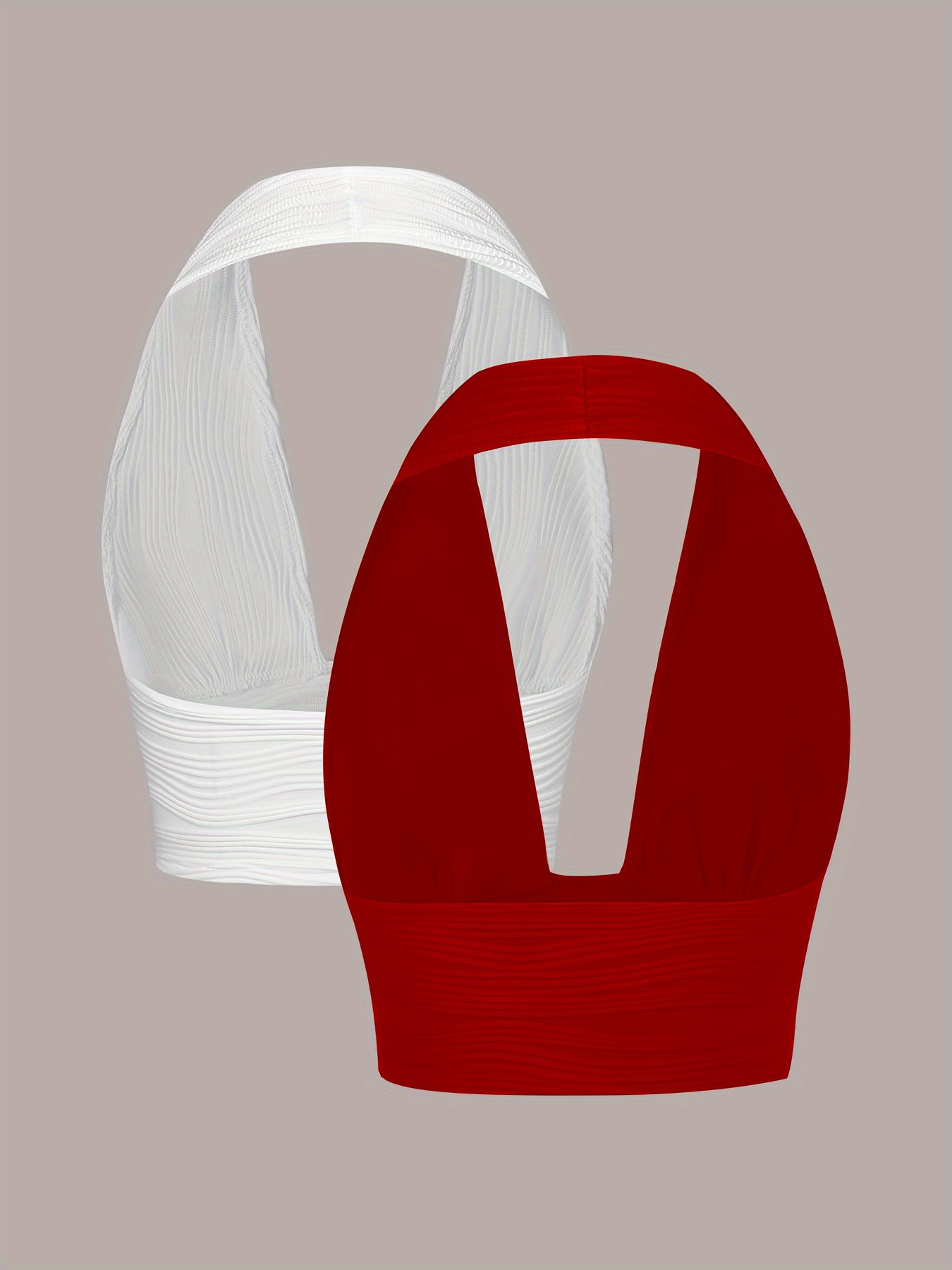 Two-Pack of Solid Color Sexy Off-Shoulder Short Tops