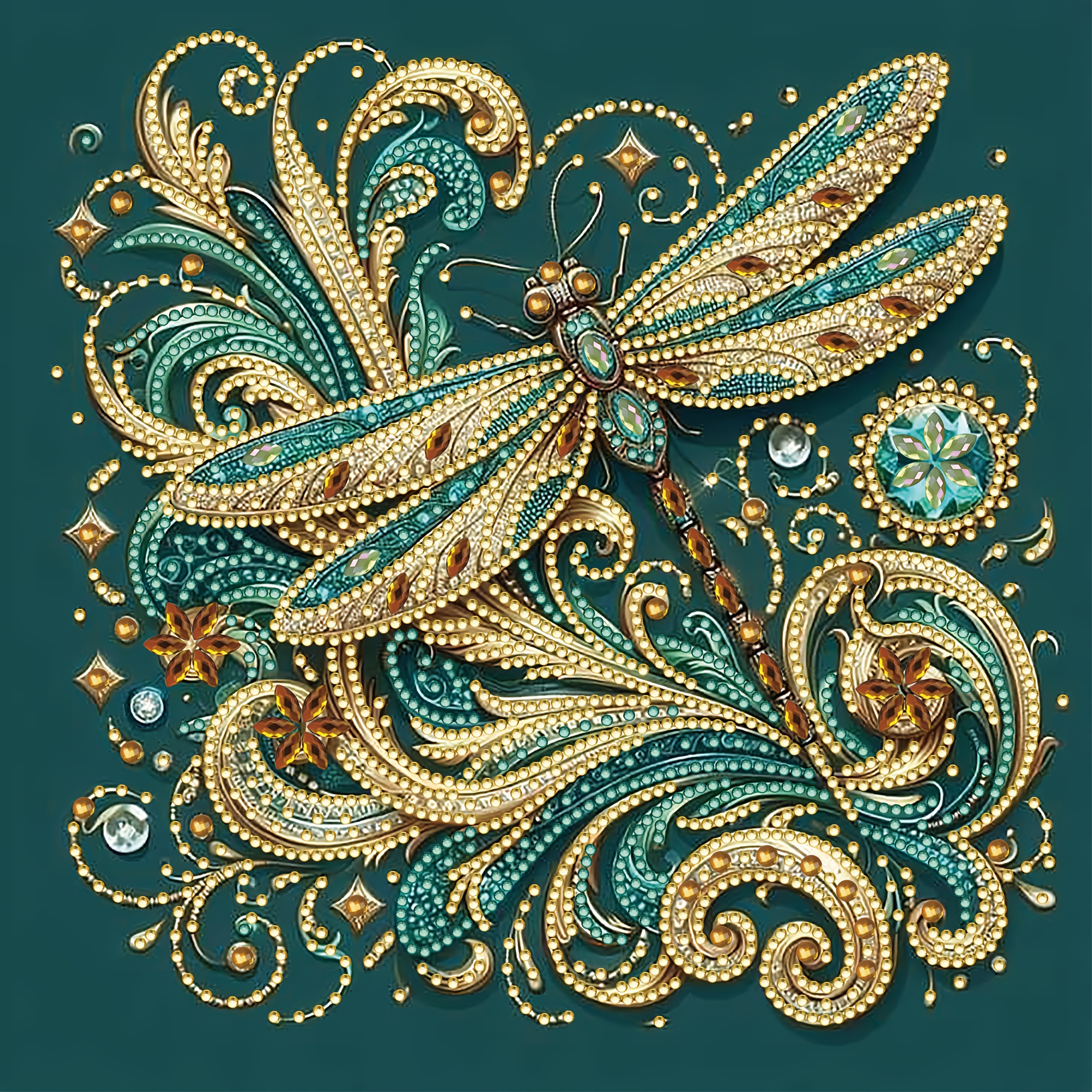 

Kit de peinture diamantée 5D DIY pour adultes débutants, dragonfly avec perceuses en cristal irrégulier, mosaïque de perçage , artisanat d'art, décoration murale à , matériau de toile cadre